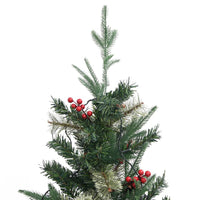 Thumbnail for Weihnachtsbaum mit LEDs & Kiefernzapfen Grün 225 cm PVC & PE