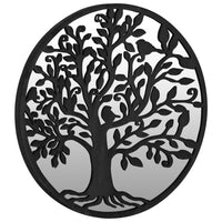 Thumbnail for Gartenspiegel Schwarz 60x2,5 cm Eisen Rund