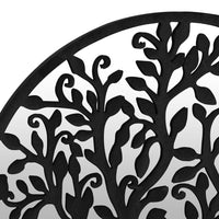 Thumbnail for Gartenspiegel Schwarz 60x2,5 cm Eisen Rund