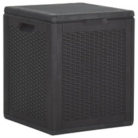 Thumbnail for Garten-Aufbewahrungsbox 90 L Schwarz PP Rattan