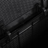 Thumbnail for Garten-Aufbewahrungsbox 90 L Schwarz PP Rattan