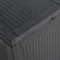 Thumbnail for Garten-Aufbewahrungsbox 90 L Schwarz PP Rattan