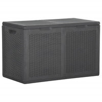 Thumbnail for Garten-Aufbewahrungsbox 180 L Schwarz PP Rattan