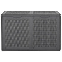 Thumbnail for Garten-Aufbewahrungsbox 180 L Schwarz PP Rattan