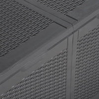 Thumbnail for Garten-Aufbewahrungsbox 180 L Schwarz PP Rattan