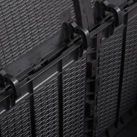 Thumbnail for Garten-Aufbewahrungsbox 180 L Schwarz PP Rattan