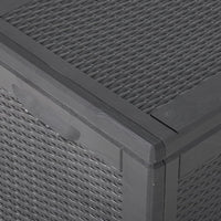 Thumbnail for Garten-Aufbewahrungsbox 180 L Schwarz PP Rattan
