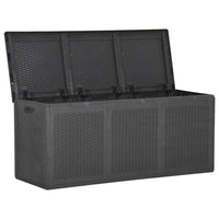 Thumbnail for Garten-Aufbewahrungsbox 270 L Schwarz PP Rattan