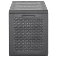 Thumbnail for Garten-Aufbewahrungsbox 270 L Schwarz PP Rattan