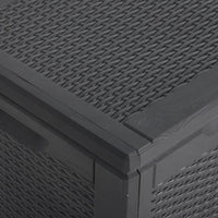 Thumbnail for Garten-Aufbewahrungsbox 270 L Schwarz PP Rattan