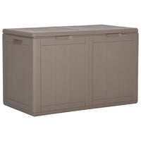 Thumbnail for Garten-Aufbewahrungsbox 180 L Braun PP Rattan
