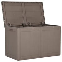 Thumbnail for Garten-Aufbewahrungsbox 180 L Braun PP Rattan