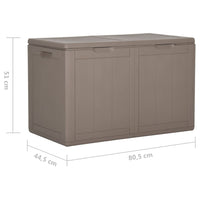 Thumbnail for Garten-Aufbewahrungsbox 180 L Braun PP Rattan