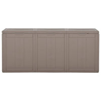 Thumbnail for Garten-Aufbewahrungsbox 270 L Braun PP Rattan