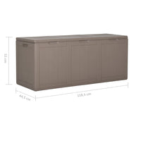 Thumbnail for Garten-Aufbewahrungsbox 270 L Braun PP Rattan