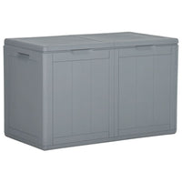 Thumbnail for Garten-Aufbewahrungsbox 180 L Grau PP Rattan