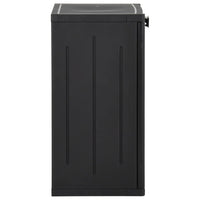 Thumbnail for Gartenschrank Schwarz 65x45x88 cm PP Rattan