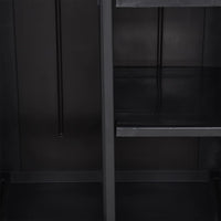 Thumbnail for Gartenschrank Schwarz 65x45x172 cm PP Rattan