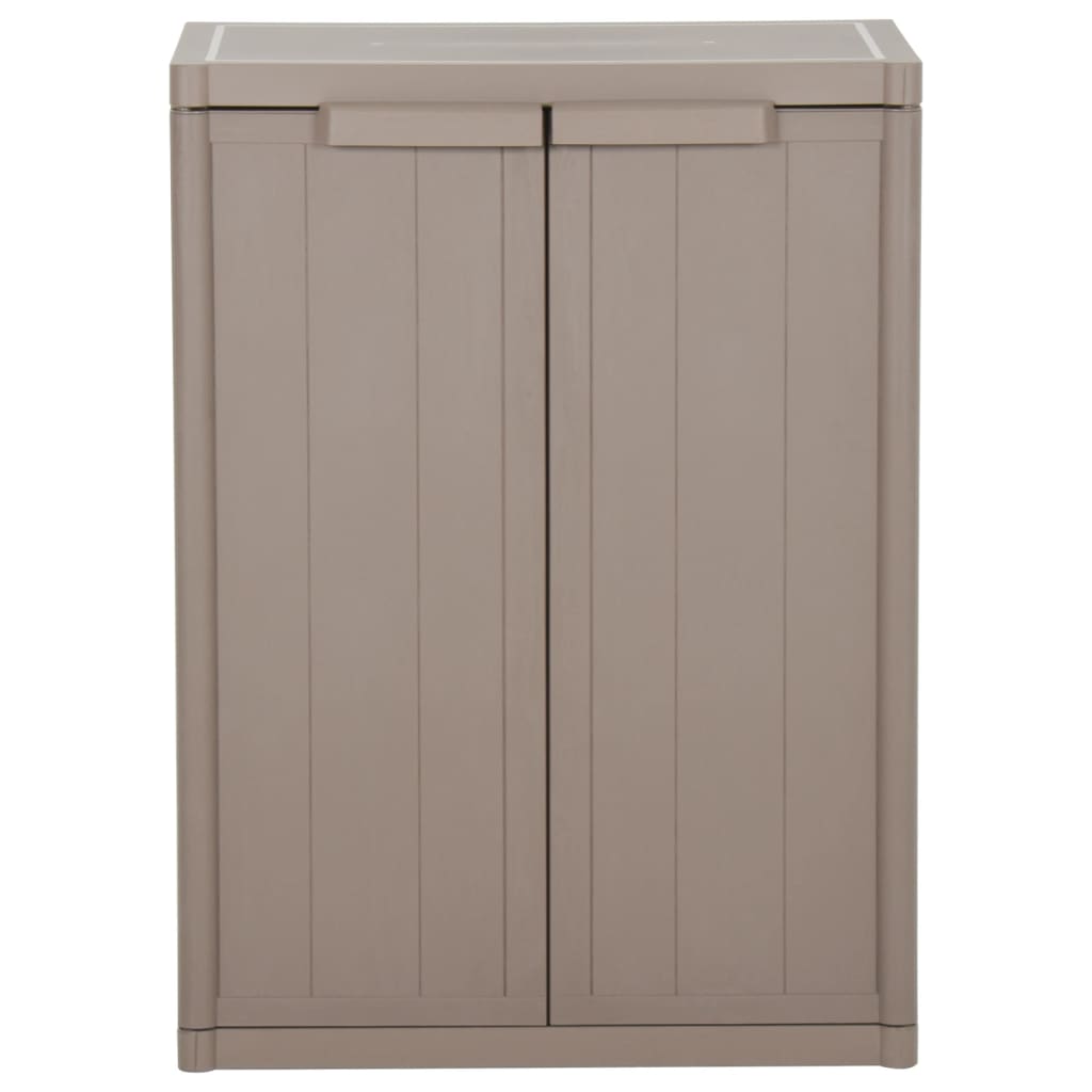 Gartenschrank Braun 65x45x88 cm PP Rattan