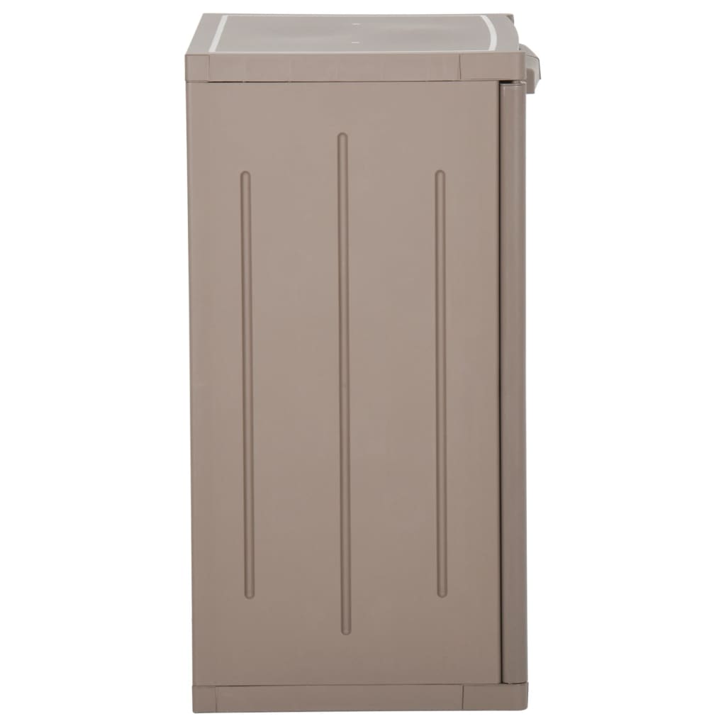 Gartenschrank Braun 65x45x88 cm PP Rattan