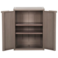 Thumbnail for Gartenschrank Braun 65x45x88 cm PP Rattan