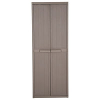 Thumbnail for Gartenschrank Braun 65x45x172 cm PP Holz-Optik