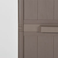 Thumbnail for Gartenschrank Braun 65x45x172 cm PP Holz-Optik