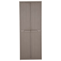 Thumbnail for Gartenschrank Braun 65x45x172 cm PP Holz-Optik