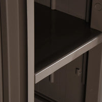 Thumbnail for Gartenschrank Braun 65x45x172 cm PP Holz-Optik