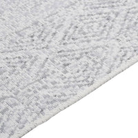 Thumbnail for Teppich Hellgrau 80x150 cm Baumwolle