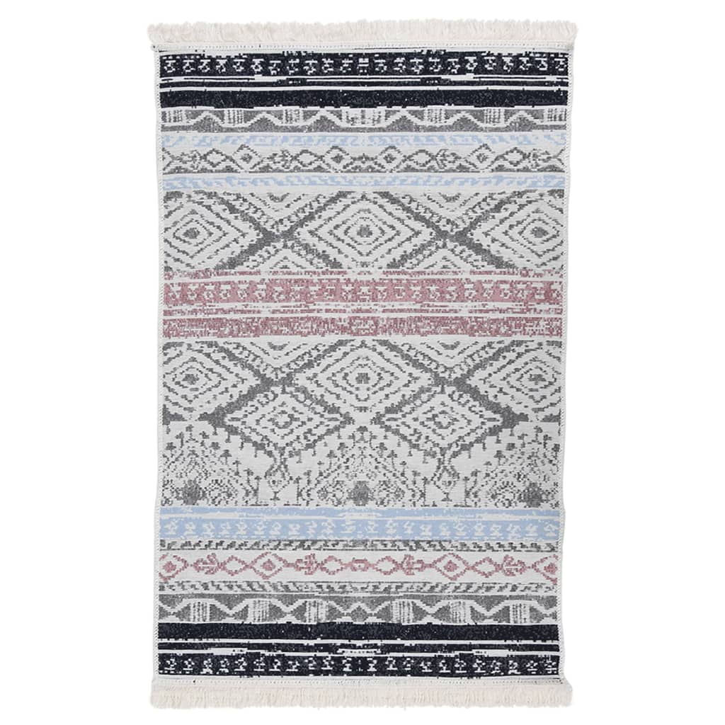 Teppich Rosa und Aquamarin 160x230 cm Baumwolle
