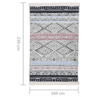 Thumbnail for Teppich Rosa und Aquamarin 160x230 cm Baumwolle