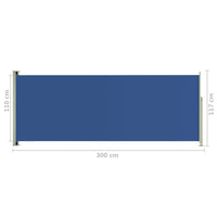 Thumbnail for Seitenmarkise Ausziehbar 117x300 cm Blau