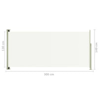 Thumbnail for Seitenmarkise Ausziehbar 140x300 cm Creme