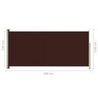 Thumbnail for Seitenmarkise Ausziehbar 140x300 cm Braun