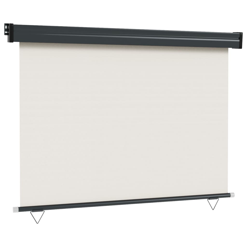 Balkon-Seitenmarkise 117x250 cm Creme