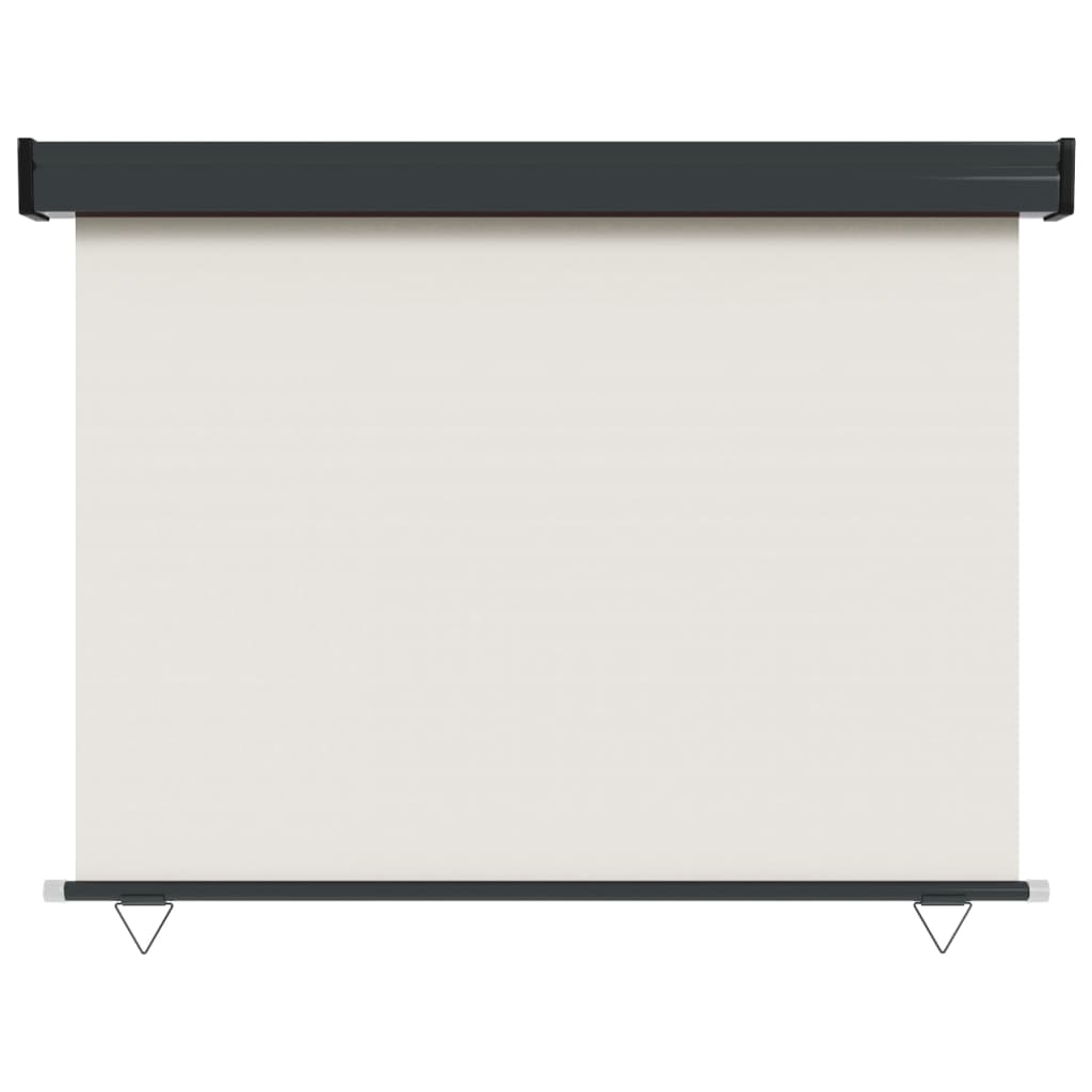 Balkon-Seitenmarkise 117x250 cm Creme