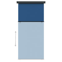 Thumbnail for Balkon-Seitenmarkise 117x250 cm Blau