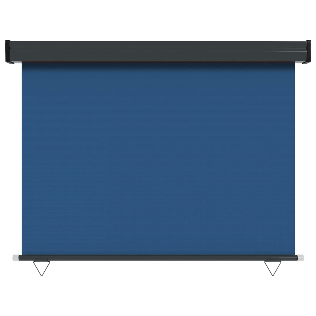 Balkon-Seitenmarkise 117x250 cm Blau