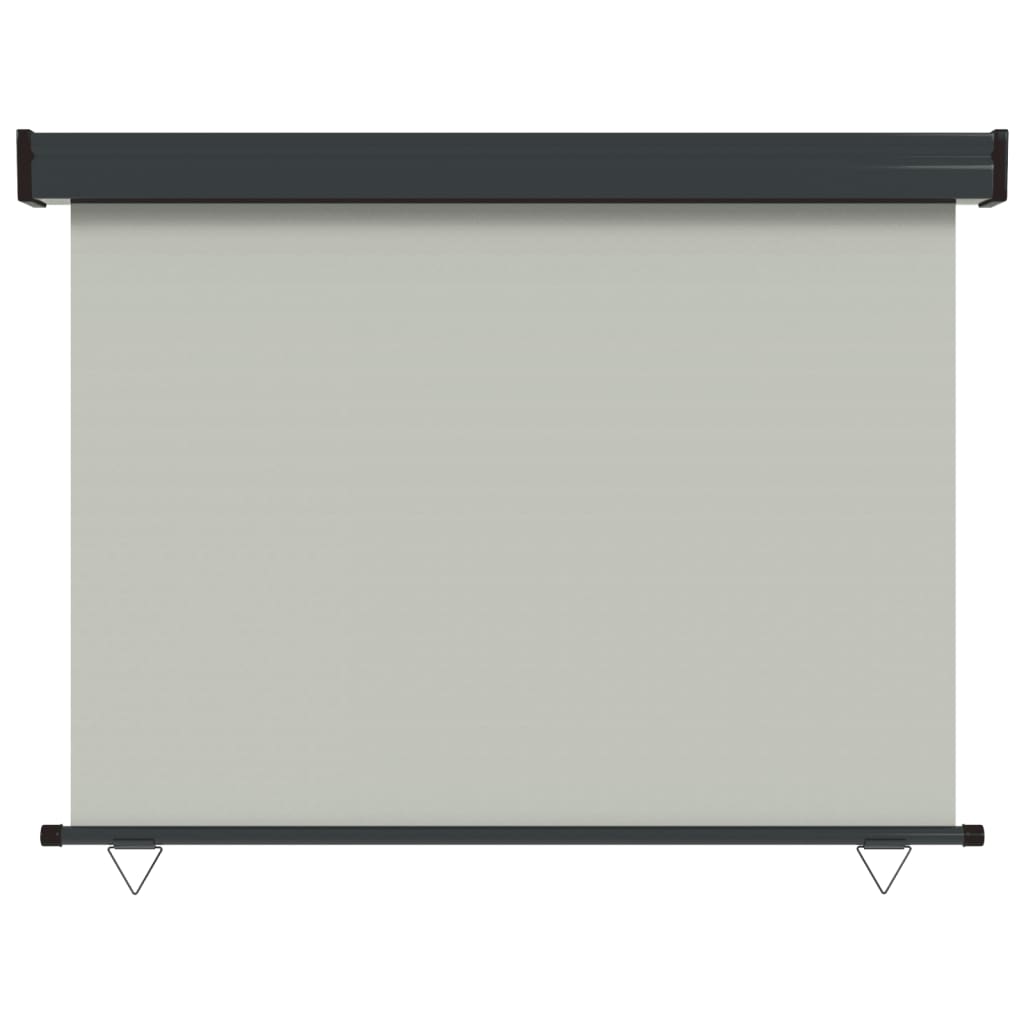 Balkon-Seitenmarkise 117x250 cm Grau