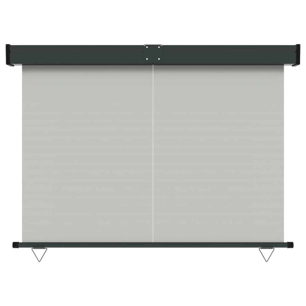 Balkon-Seitenmarkise 140x250 cm Grau