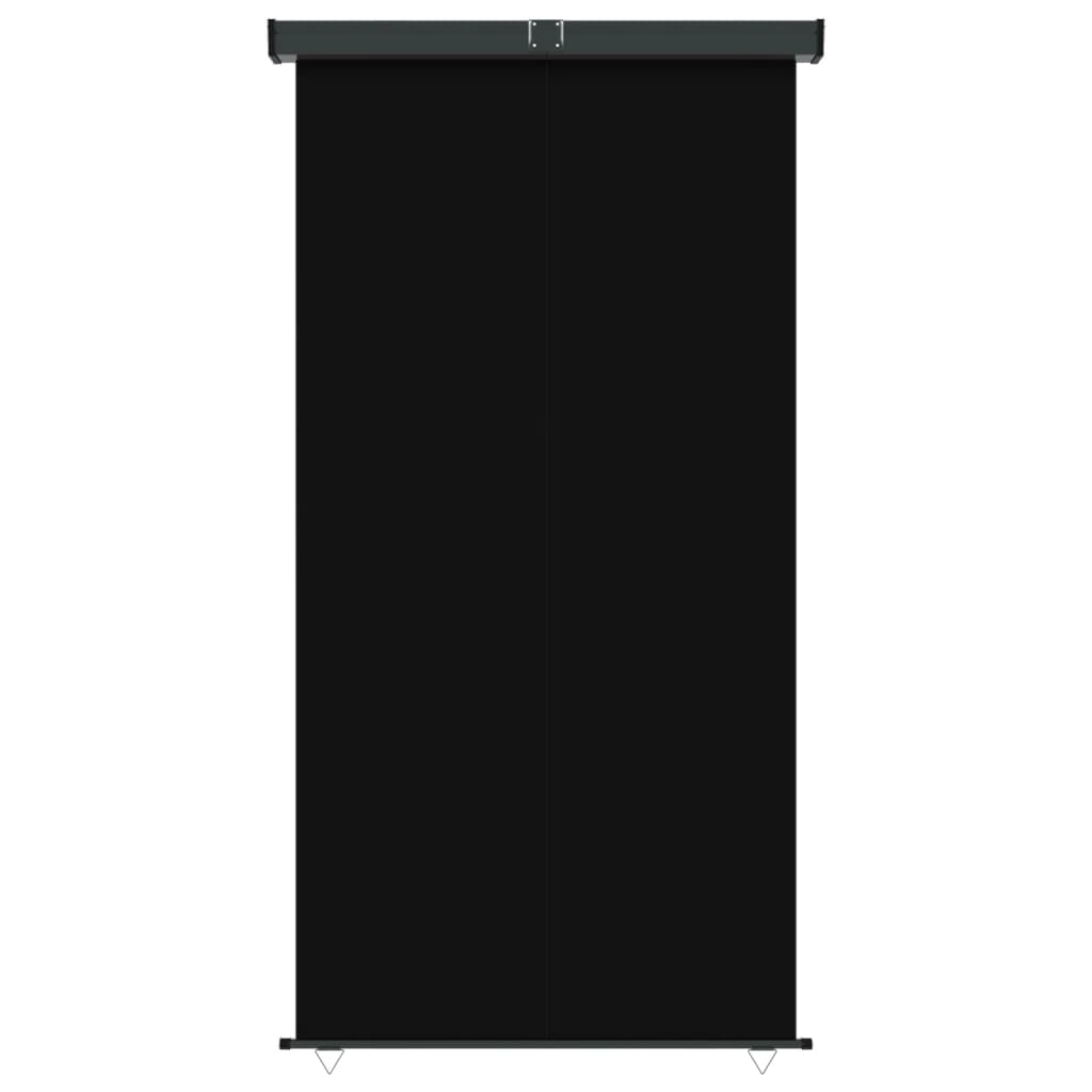 Balkon-Seitenmarkise 160 × 250 cm Schwarz