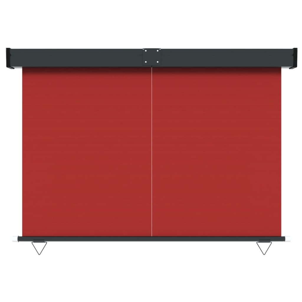 Balkon-Seitenmarkise 160 × 250 cm Rot