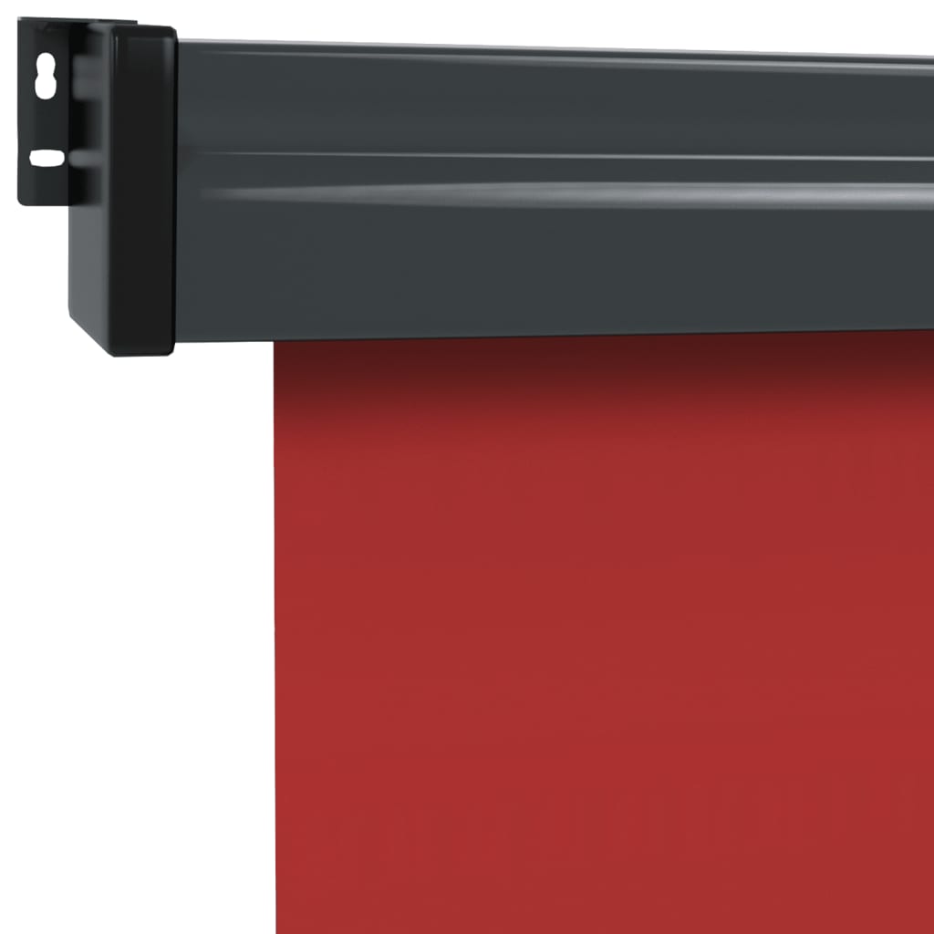Balkon-Seitenmarkise 160 × 250 cm Rot