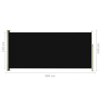 Thumbnail for Seitenmarkise Ausziehbar 140x300 cm Schwarz