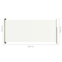 Thumbnail for Seitenmarkise Ausziehbar 140x300 cm Creme