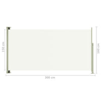 Thumbnail for Seitenmarkise Ausziehbar 160x300 cm Creme