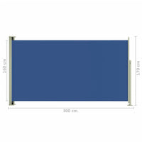 Thumbnail for Seitenmarkise Ausziehbar 170x300 cm Blau