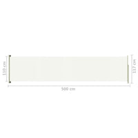 Thumbnail for Seitenmarkise Ausziehbar 117x500 cm Creme