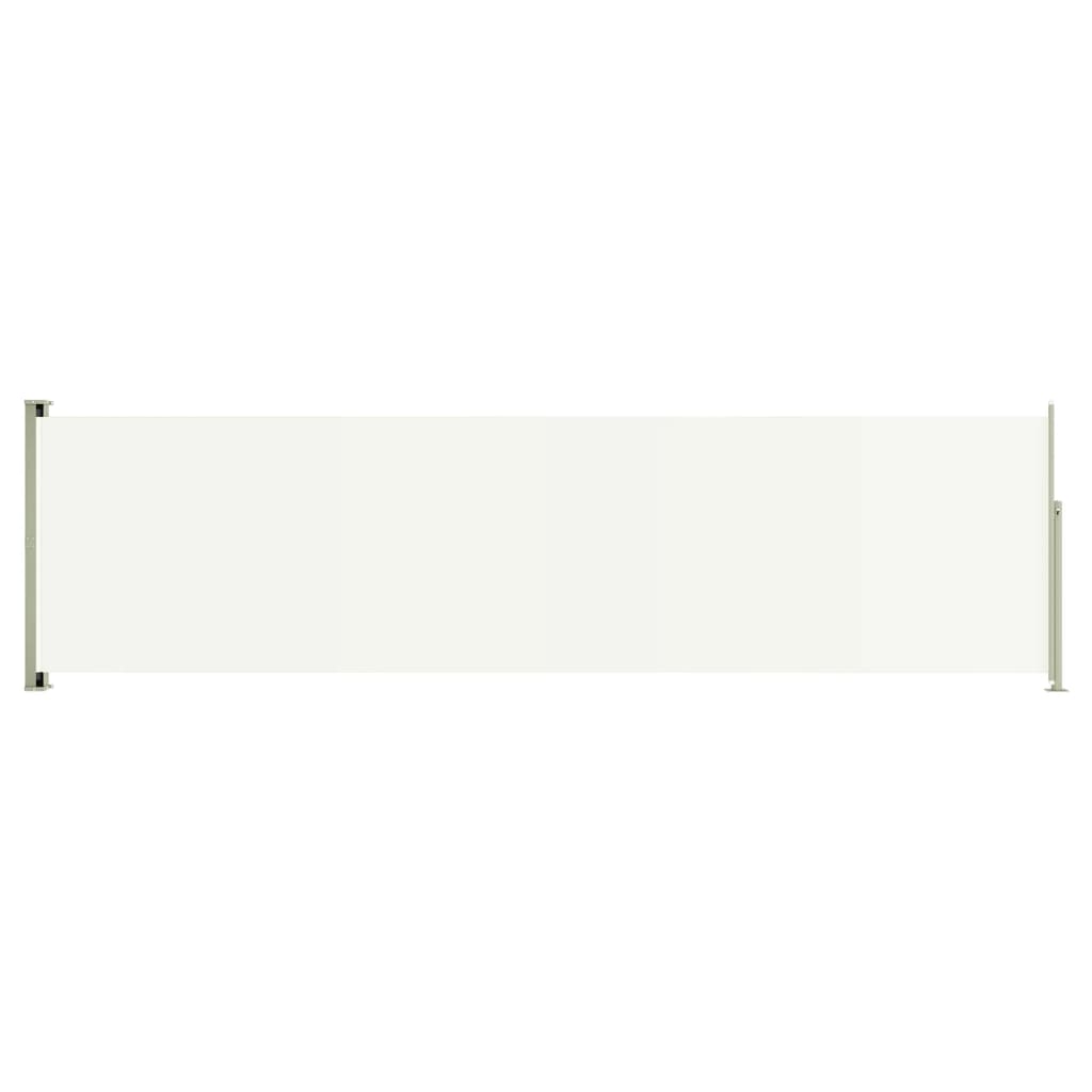 Seitenmarkise Ausziehbar 140x500 cm Creme
